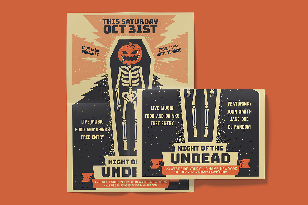 Retro Halloween Party Flyer, a Flyer Template by arausidp (Photo 2 of 3)