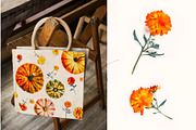 Pumpkin Fest Watercolor Pattern, a Pattern Graphic by MouseGrey (Thumbnail 6 of 10)