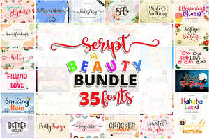 Scripte in Beauty Font Bundle