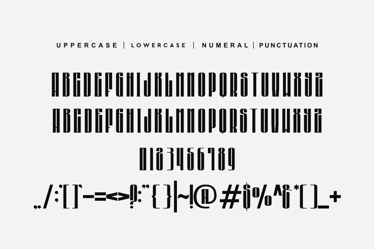 Gomedievar - Tall Font, a Sans Serif Font by QR Design Studio (Photo 8 of 9)