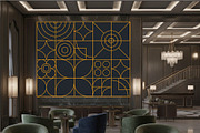 Blue and Orange Modern Geometric Kit, a Pattern Graphic by Lettering_Logo (Thumbnail 4 of 8)