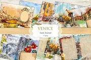 Venice watercolor, junk magazine, a Pattern Graphic by NastiaDesignsPrints (Thumbnail 1 of 5)