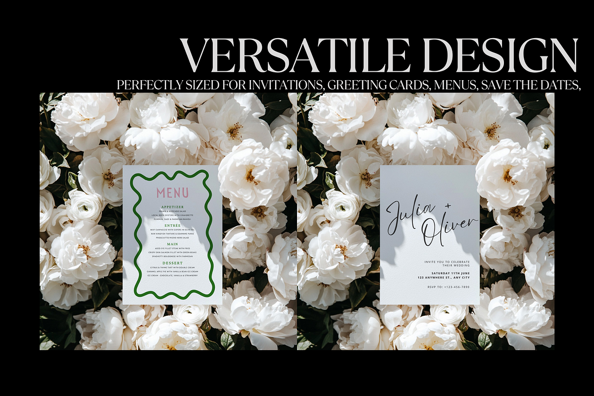 Floral 5x7 Wedding Mockup PSD, a Product Mockup by PhoebeCreates (Photo 4 of 6)