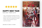 Happy New Year, a Flyer Template by What a Story (Thumbnail 1 of 2)