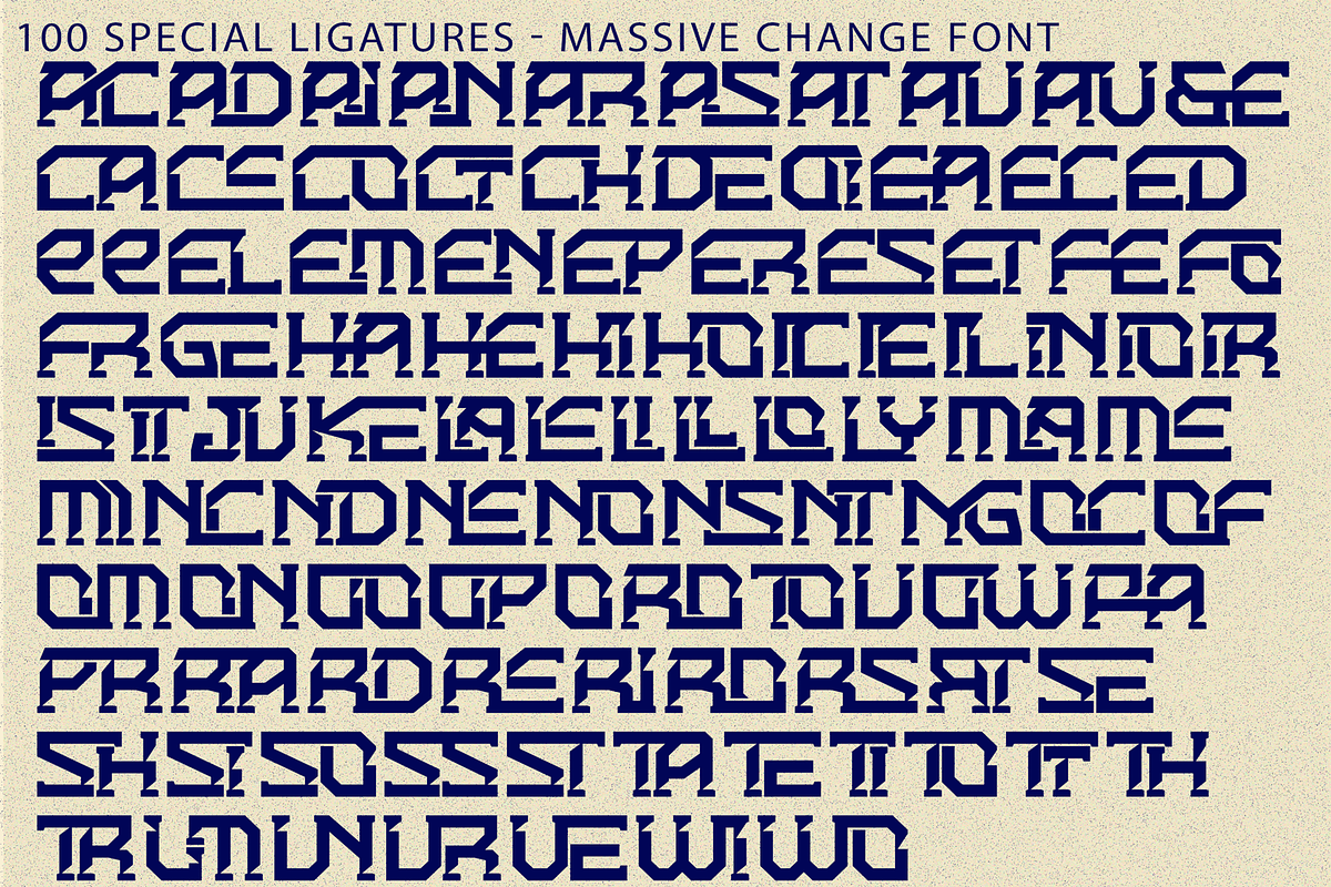 Massive Change - Bold Slab Font, a Slab Serif Font by 177Studio (Photo 8 of 8)