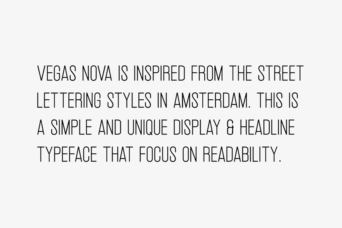 Vegas Nova - Unique Modern Typeface preview 6
