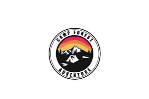 Camp Adventure Badge Logo Design, a Branding & Logo Template by AlvinStd