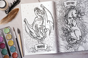 BESTIARY - Coloring Book