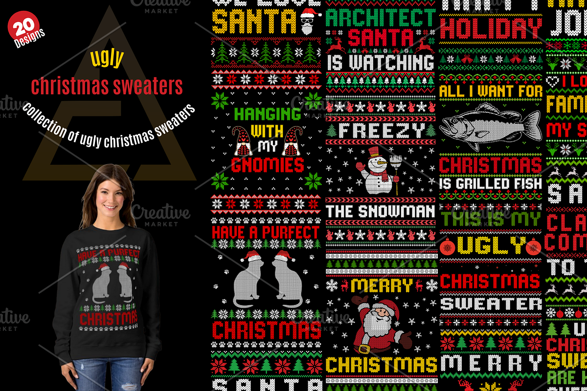 Ugly Christmas Sweater Designs, an Illustration by Expose_Adam (Photo 1 of 7)