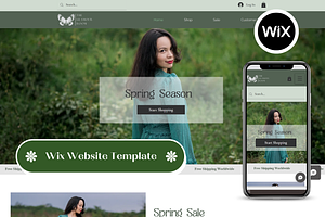 Wix Website Template Aesthetic Shop, a Wix Template by Wixify Studio