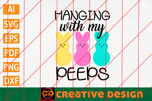 Hanging With My Peeps T-shirt Design