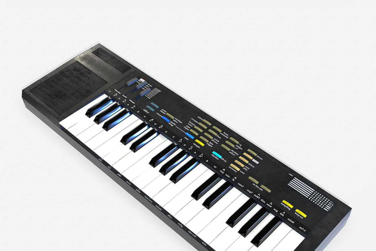 Synthesizer PBR Low Poly, an Object 3D Model by Daniel Mikulik (Photo 3 of 14)