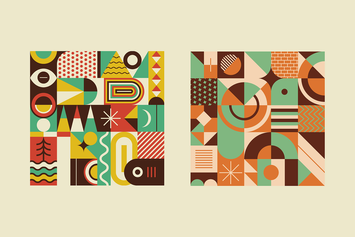 Geometric Pattern Compositions, a Decorative Illustration by Léo Alexandre (Photo 5 of 25)