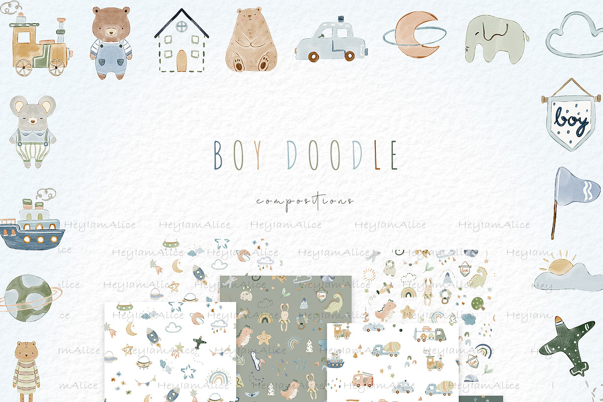 Boy Doodle, a Decorative Illustration by heyiamalice (Photo 7 of 20)