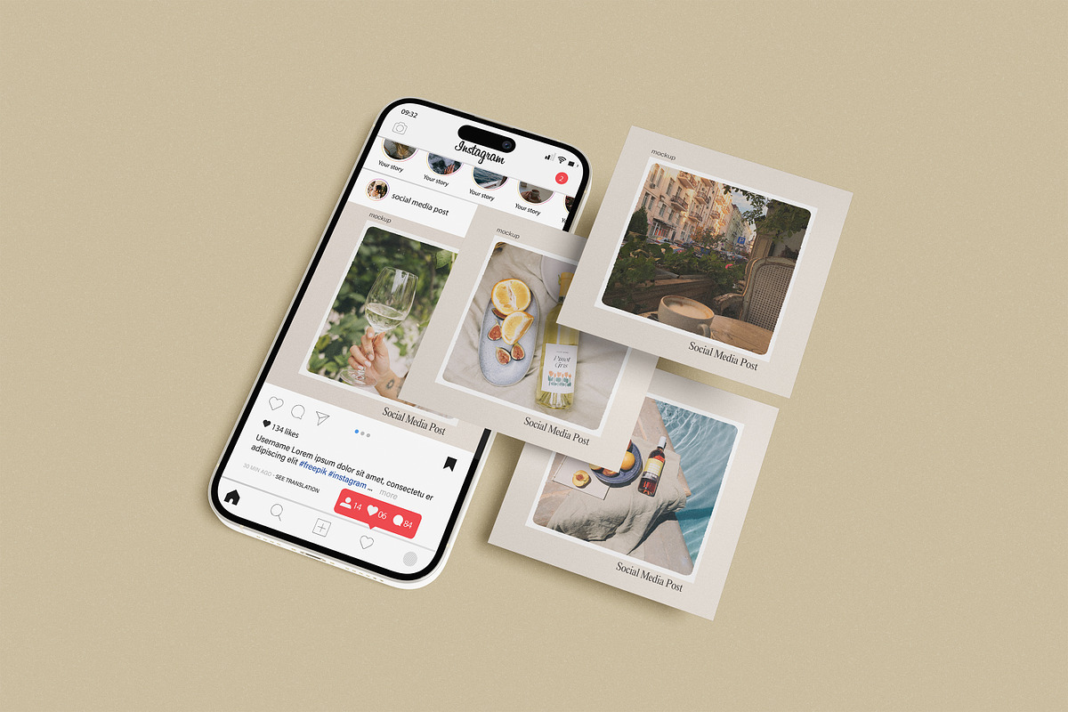 Instagram Post Mockup, an iPhone Mockup by Twins_studio926 (Photo 4 of 5)