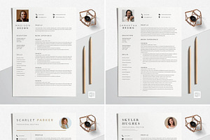 Resume With Photo Template Bundle