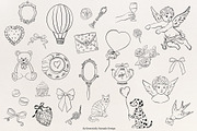 Whimsical Love Line Art Illustration, an Object Graphic by Essentially Nomadic (Thumbnail 3 of 7)