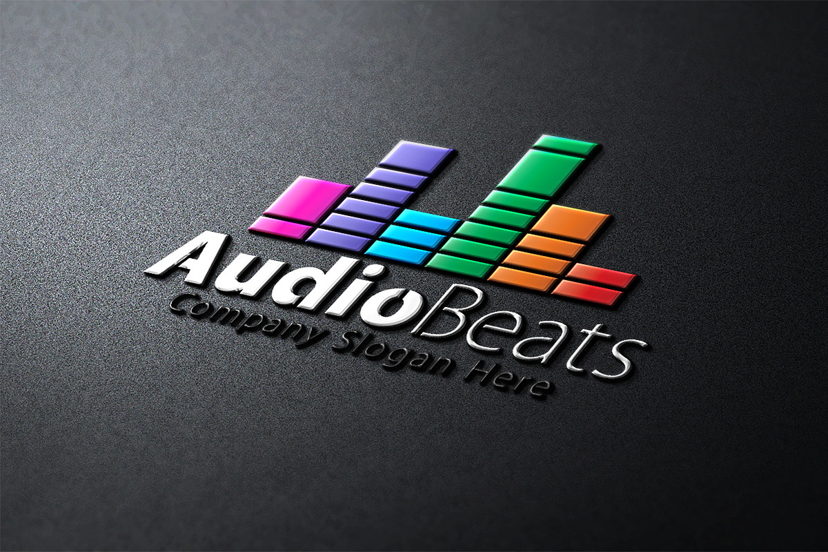 Audio Beats Logo, a Branding & Logo Template by Creative Dezing (Photo 2 of 6)