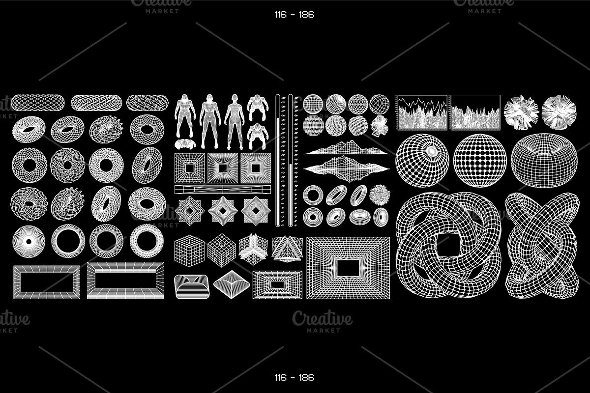 3D RETRO FUTURISTIC GRAPHIC, an Object Graphic by BonkiStudio (Photo 8 of 11)