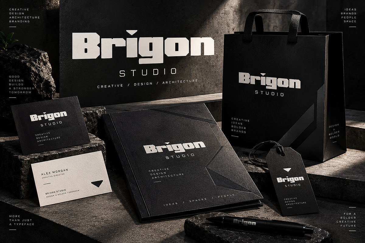 Brigon — Bold Display Typeface, a Slab Serif Font by Wow Magic (Photo 4 of 5)