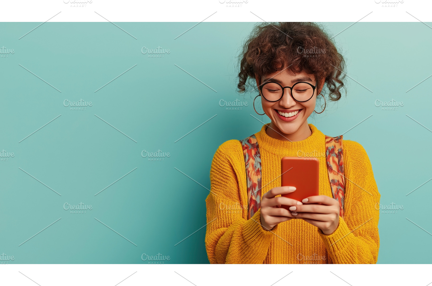 Smiling young woman with curly hair, a Beauty & Fashion Photo by Sergey Kotenev