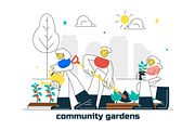 10 Community Garden Illustration, a Person Illustration by denayunebgt (Thumbnail 4 of 4)