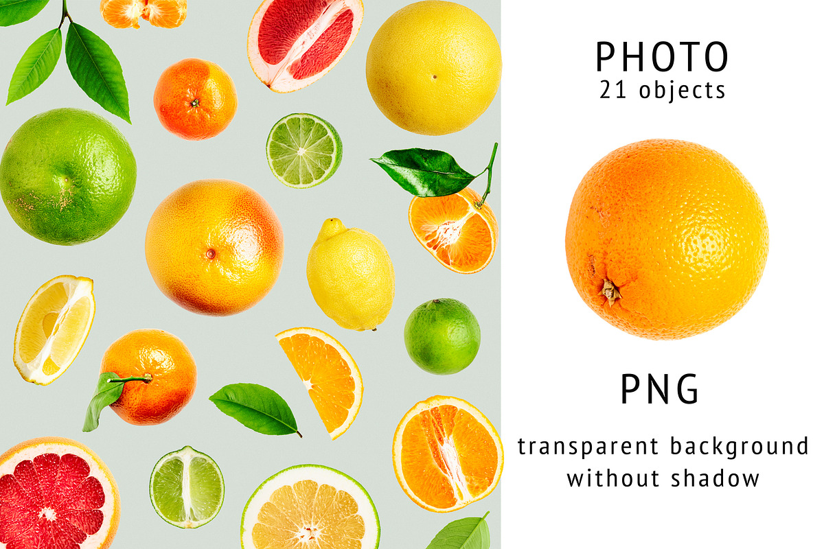 Citrus fruits. Design elements, an Object Graphic by ifiStudio (Photo 3 of 3)