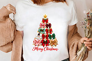 Merry Christmas Bow Tree PNG, a Seasonal Illustration by CrexoraLab (Thumbnail 4 of 4)