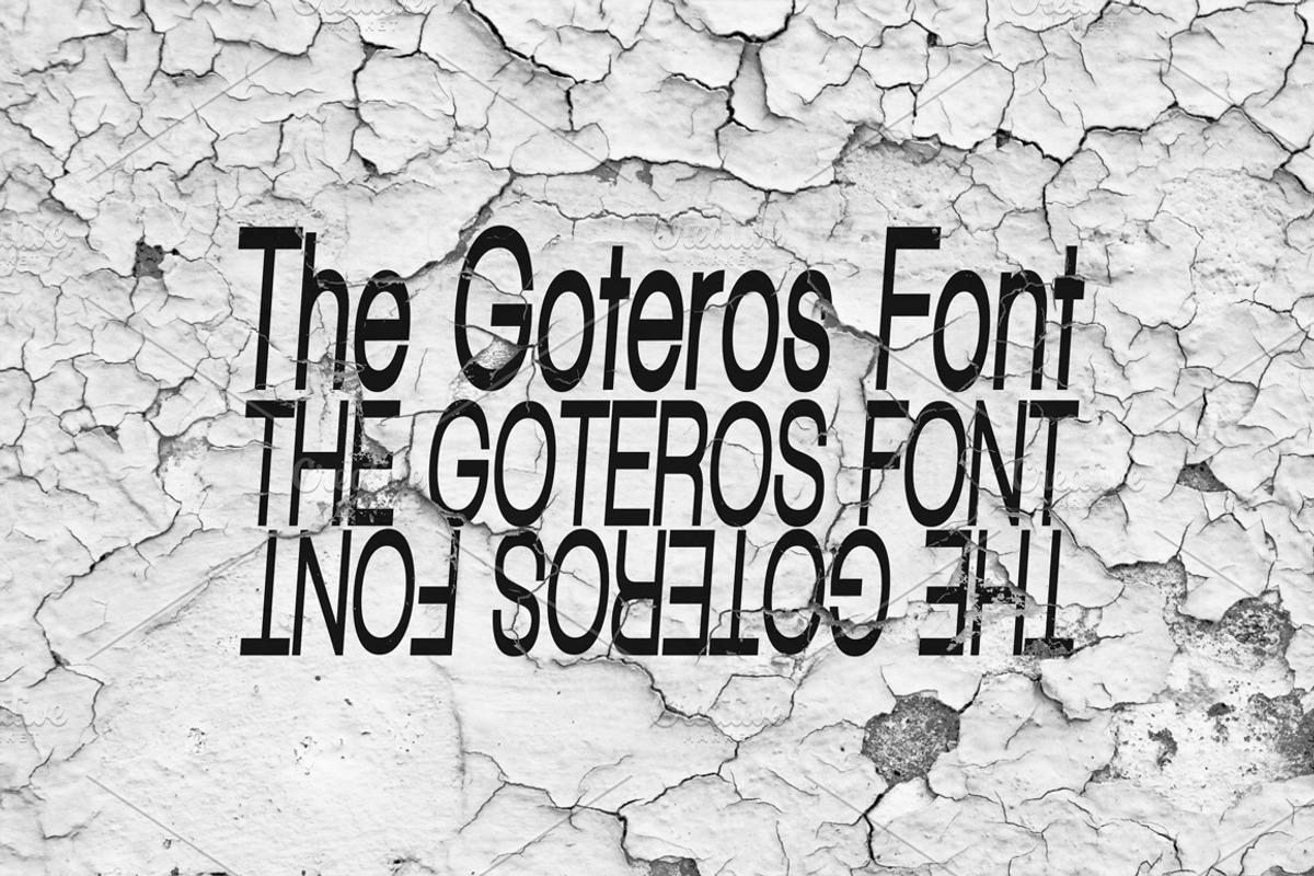 Font | The Goteros Font preview 2