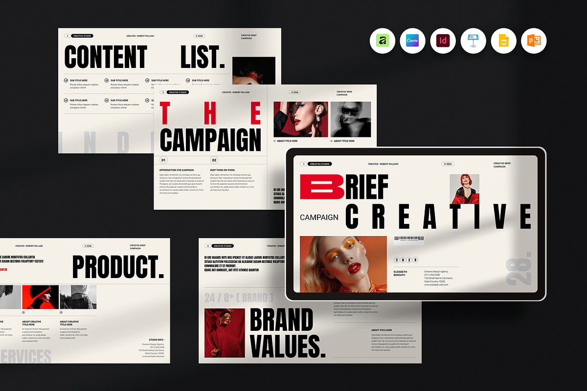 Creative Brief Campaign Presentation, a Presentation Template by UnifyArts (Photo 1 of 7)