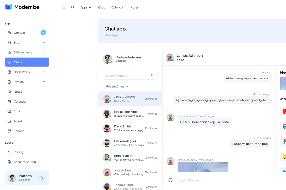 Modernize Vuejs Admin Dashboard, a Vue Template by AdminMart (Photo 13 of 15)