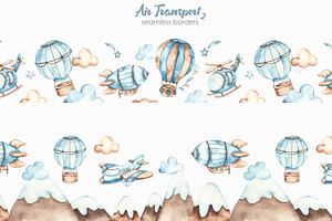 Air Transport 2. Watercolor