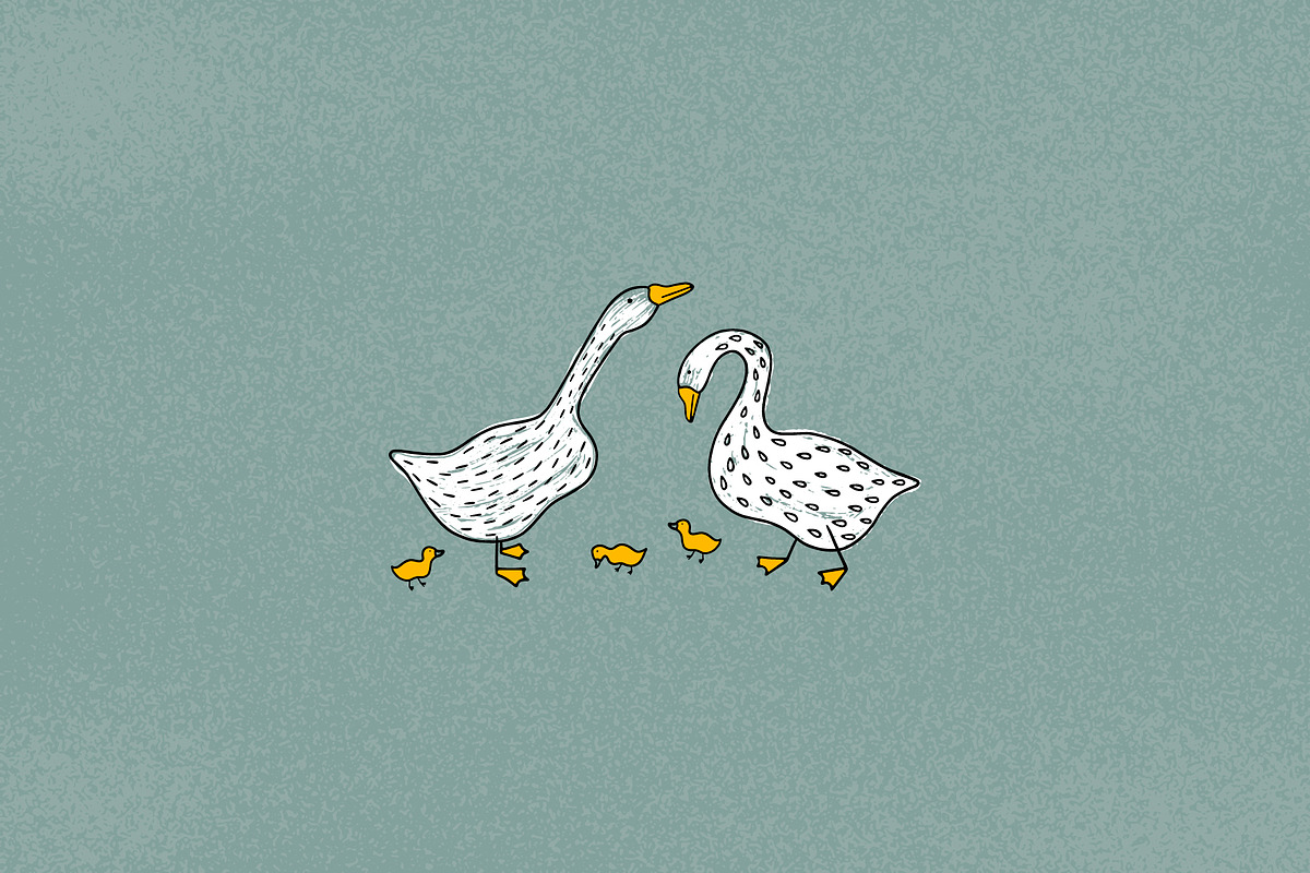 Funny geese, an Object Graphic by Alona Savchuk (Photo 4 of 7)