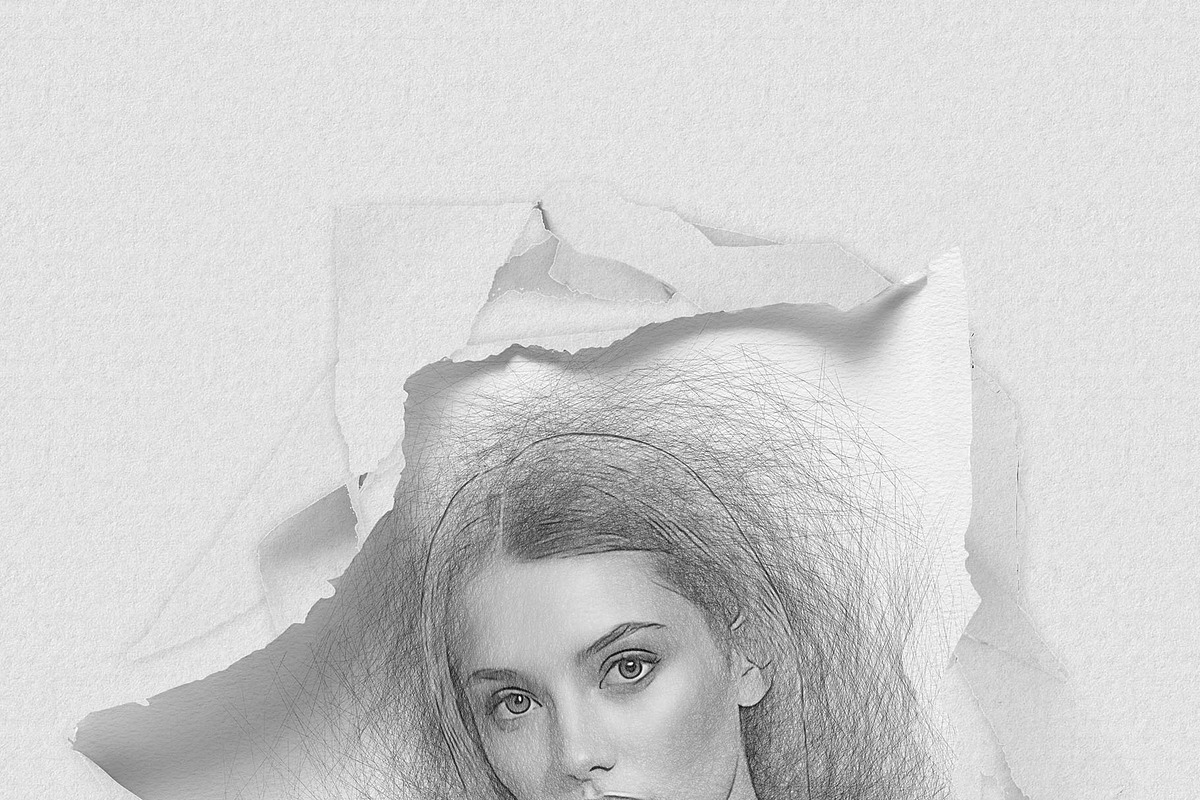 Turn Paper Cut Photo Effect, an Action Add-On by Photoshop Action (Photo 4 of 18)