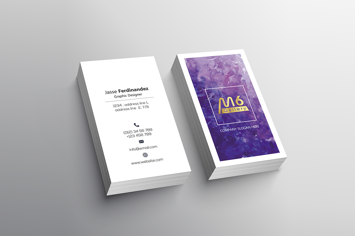 Unique 50 Business Card Bundle, a Business Card Template by M6 Gallery (Photo 7 of 151)