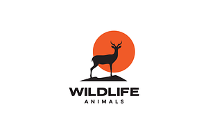 deer paradise animal wildlife logo, a Branding & Logo Template by devastd