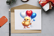 4th Of July Cute Chick Sublimation, an Animal Illustration by RobertsArt (Thumbnail 2 of 7)