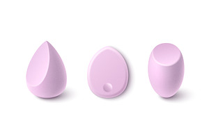 Smooth pink makeup sponges of, an Object Illustration by art PVP - market