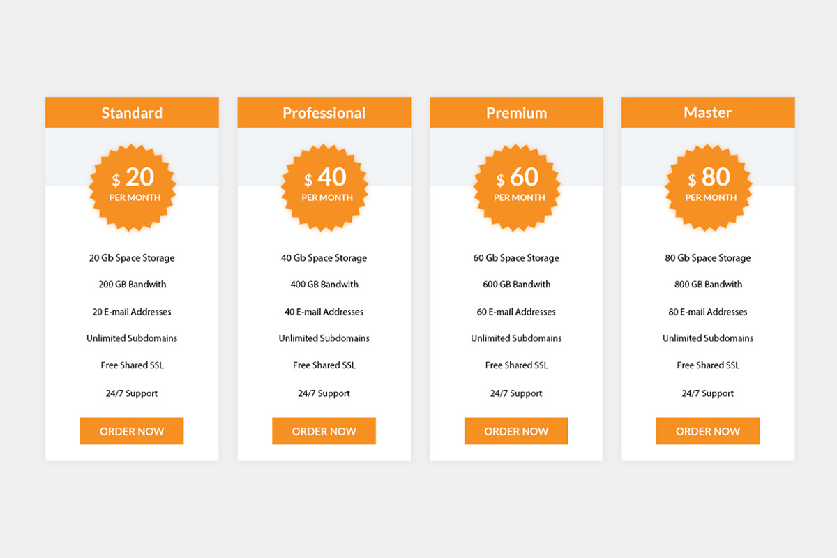 Pricing Table, a Templates & Theme by Youme Techworld (Photo 3 of 5)