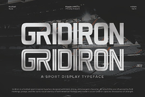 Gridiron - Sport Display Font, a Font by Flawless And Co