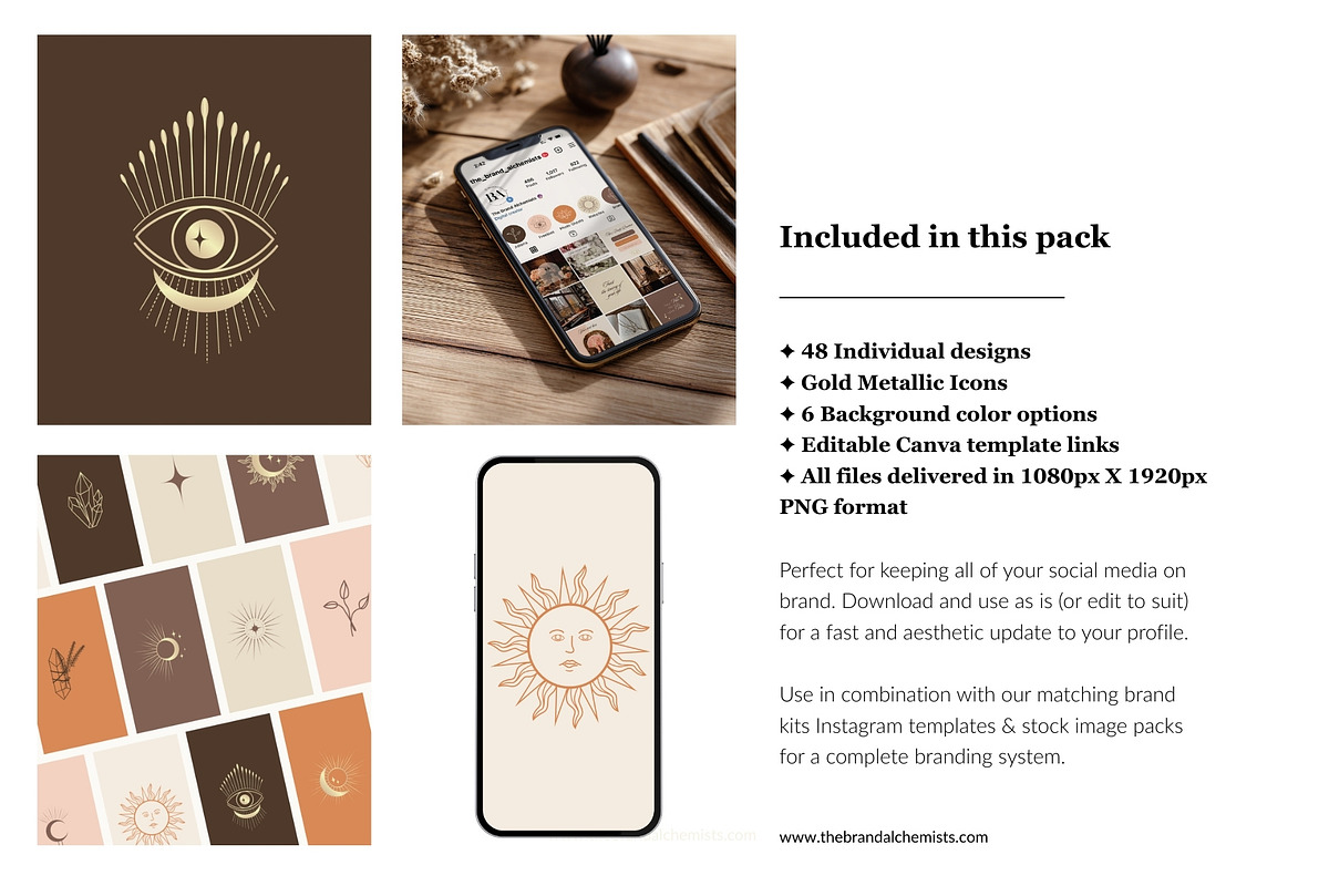 Vintage Vibes Highlight Covers, a Social Media Template by The Brand Alchemists (Photo 2 of 9)