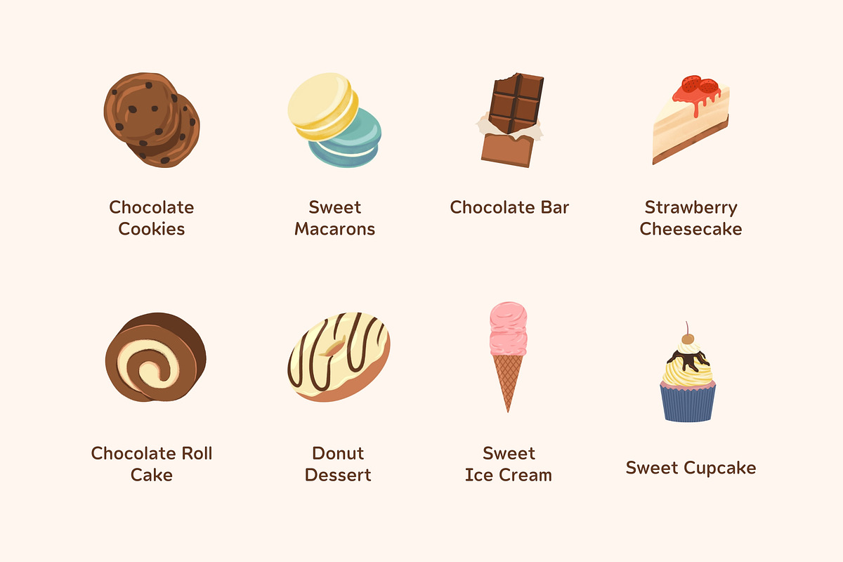 Sweet Dessert, an Object Graphic by Deemak Daksina