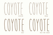 Coyote | A Playful Font, a Sans Serif Font by Josh O. (Thumbnail 6 of 9)
