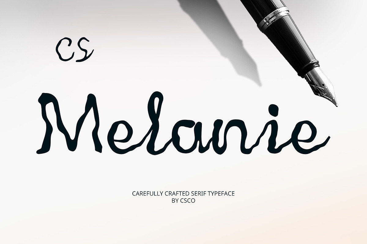 CS Melanie – Etchy Font, a Script Font by Craft Supply Co. (Photo 1 of 8)