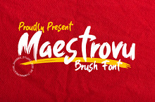 Maestrovu - Brush Font