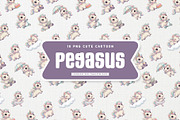 Little Pegasus Cute Cartoon, an Animal Illustration by Gohsantosa (Thumbnail 2 of 4)