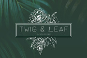 Lush Sans Font with Leaves, a Font by Beck McCormick (Thumbnail 4 of 7)