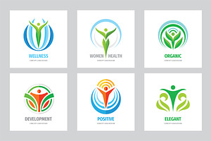 Human Nature Vector Logo Set