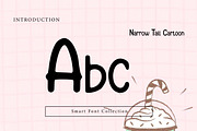 Narrow tall cartoon, a Script Font by Wow Magic (Thumbnail 2 of 3)