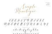 Simple Monologue - Beauty Font, a Script Font by Konstantine Studio (Thumbnail 9 of 9)